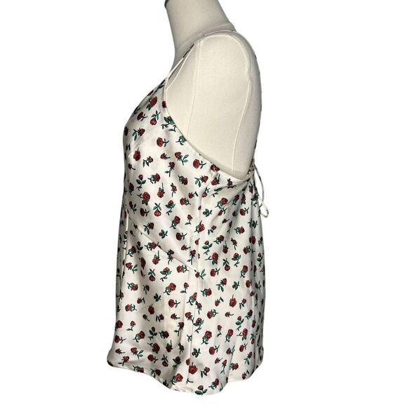 A New Day Women’s Medium Rose Camisole Tank Top Satin V-Neck NEW - Picture 3 of 8